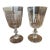 Antique France St. Louis Crystal Caton White Wine Goblet Glasses - Pair For Sale