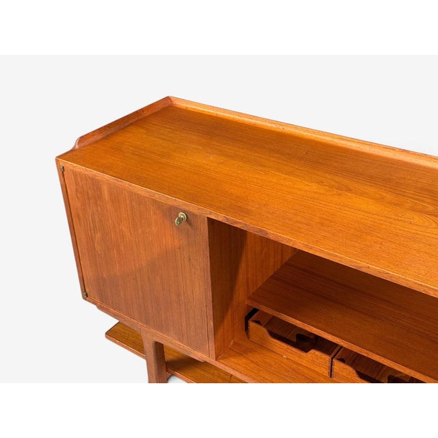 Axel Bäck Attr., Monumental Sideboard, Teak, Rosewood, Sweden, 1950s For Sale - Image 11 of 15