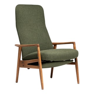 Mid-Century Modern Contour Armchair by A. Svensson, Antique, Sweden, Circa 1960 For Sale