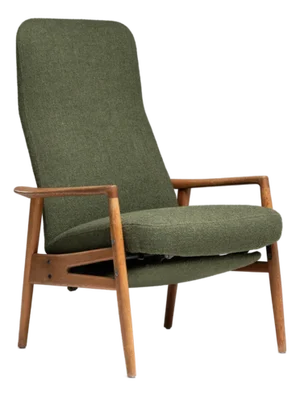 Mid-Century Modern Contour Armchair by A. Svensson, Antique, Sweden, Circa 1960