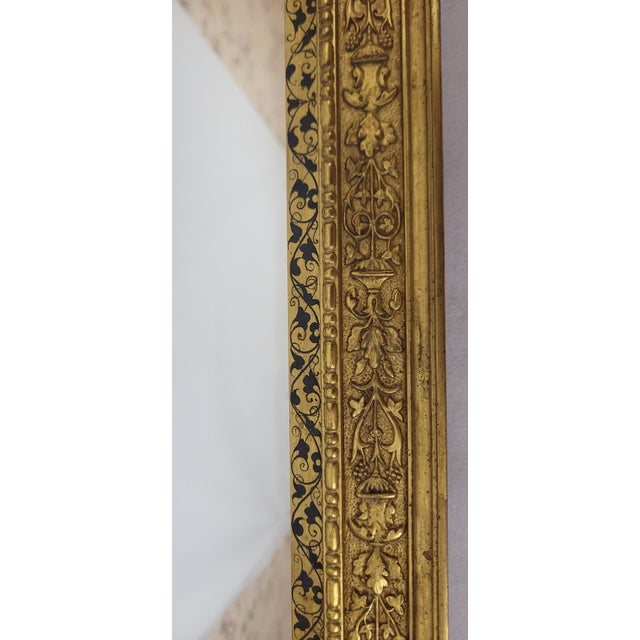 19th Century Gilded Wooden Mirror from Maison Goupil & Cie For Sale - Image 4 of 12