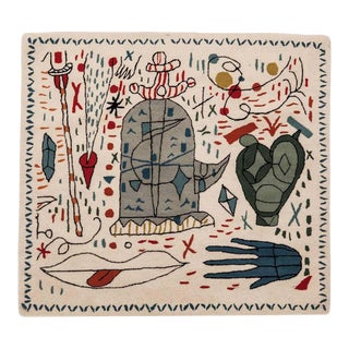 Nanimarquina Hayon x Nani Hand-Tufted NZ Wool Wall Tapestry 3'11" x 4'3" For Sale