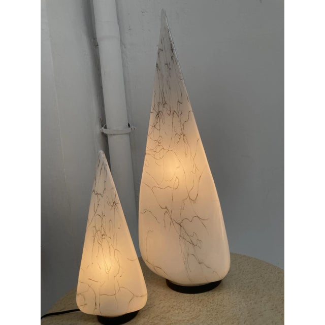 Postmodern Murano Table Lamps attributed to Lino Tagliapietra for Effetre, Italy, 1980s, Set of 2 For Sale - Image 3 of 6