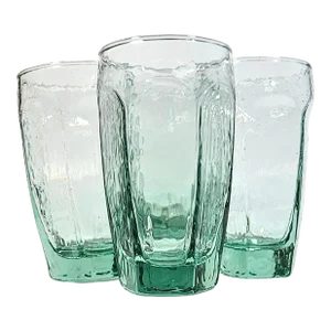Icy Sea Glass Tumblers- Set of Four