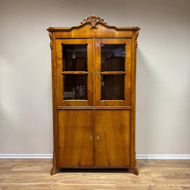 Antique Display Cabinet in Cherry, 1830s For Sale - Image 13 of 13