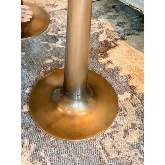Holly Hunt Pair of Holly Hunt Martini Tables For Sale - Image 4 of 6