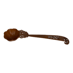 A Persian Qajar Hand Carved Wooden Sherbet Spoon. Iran, Circa 1880