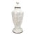 Mid-Century Off-White Mosaic Natural Bone With Brass Inlay Urn or Vase For Sale