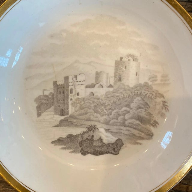 19th Century 1810 British Set of 7 English Regency Thomas Wolfe and Spode Hand Gilded Bowls For Sale - Image 5 of 10