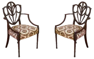Set of Edwardian Mahogany Armchairs