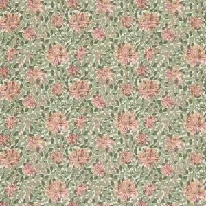 Morris & Co Fruit Fabric in Cerise/Sage