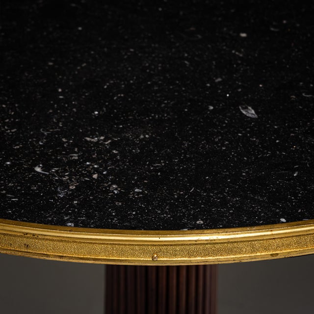 Restauration Guéridon with Black Stone Top, France, 1830 For Sale - Image 5 of 8