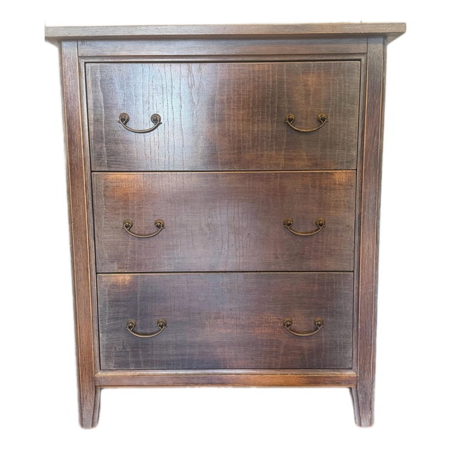 Italian Three-Drawer Wood Chest by Buying & Design, Florence For Sale