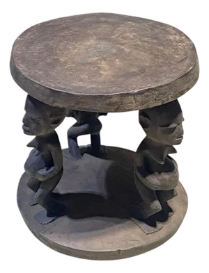 Superb Rare African Maternity Baga Stool/Table Guinea 16" H