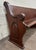 Wood Antique American Gothic Revival 8 Ft Carved Solid Oak Church Pew For Sale - Image 7 of 12