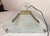 Vintage Mid Century Modern Fontana Arte Glass and Brass Triangular Lamp For Sale - Image 14 of 14