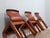 Wood Curved Wood & Leather Chairs from Afra & Tobia Scarpa, 1970s, Set of 4 For Sale - Image 7 of 18