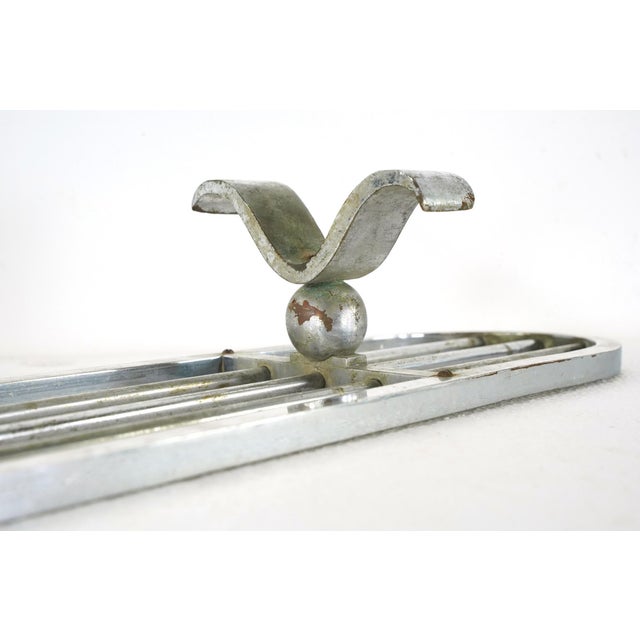 Vintage European Oblong Brass Bakery Trivet For Sale - Image 9 of 13