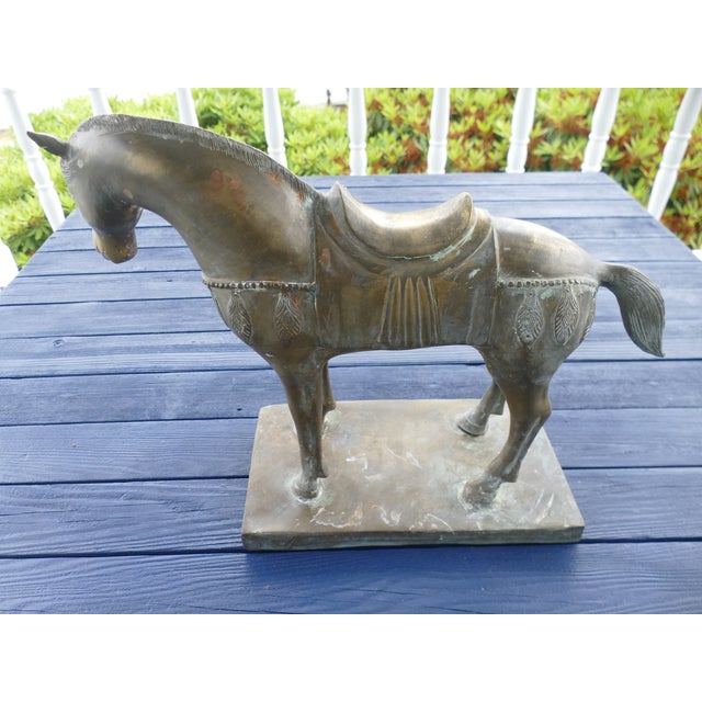 Early 20th Century Chinese Bronze Horse Sculpture For Sale - Image 18 of 18