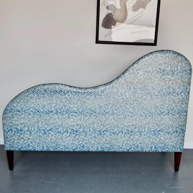 Art Deco Faux Snakeskin Chaise by Bo & Jangles For Sale - Image 3 of 7