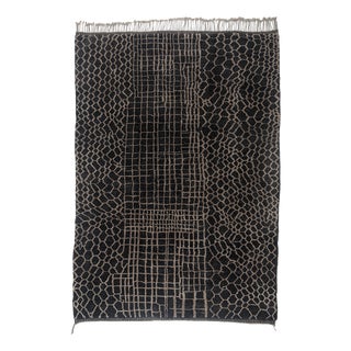 Hand-Knotted Wool Rug by Azele Studio For Sale