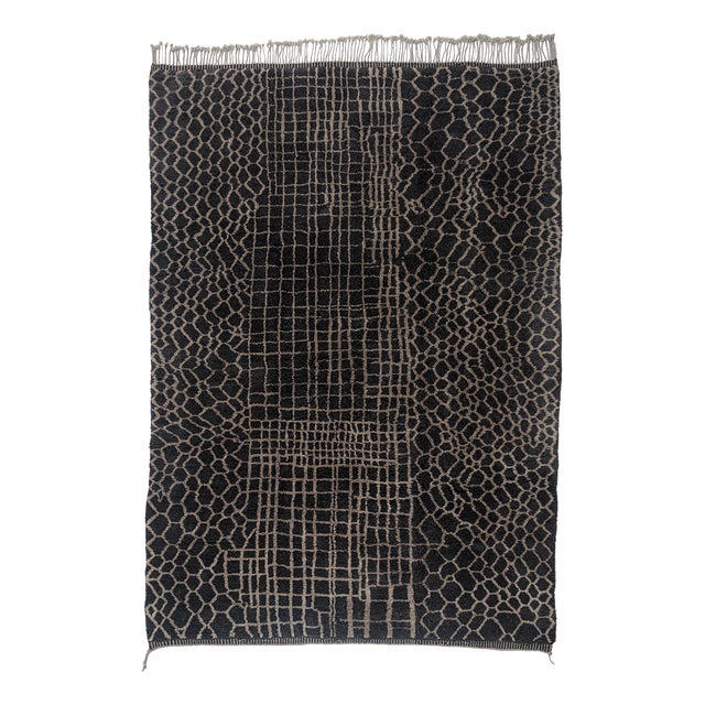 Hand-Knotted Wool Rug by Azele Studio For Sale