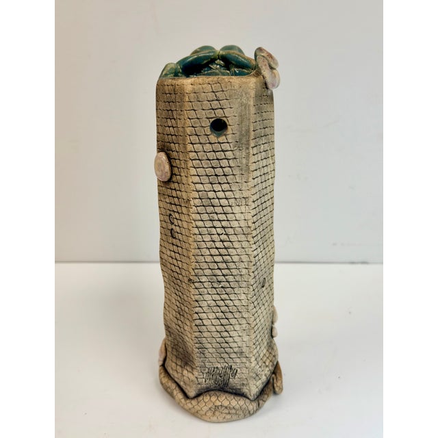 Vintage Handmade Ceramic Sculpture "Woo" Creature by Richard Marshall For Sale - Image 4 of 9