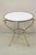 Late 20th Century Italian Neoclassical Brass Rams Head Round Marble Steel Gueridon Side Table For Sale - Image 12 of 12