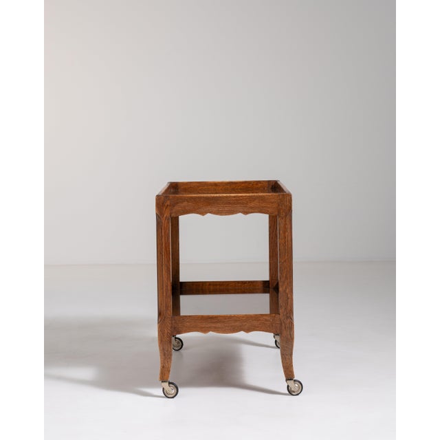 French Oak Bar Cart, Antique, France, Circa 1940 For Sale In Greensboro - Image 6 of 13