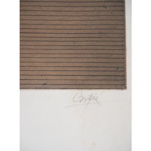 Florence CANTIE Wave games Original engraving Signed in pencil Artist's proof On vellum 76 x 57 cm Very good condition,...