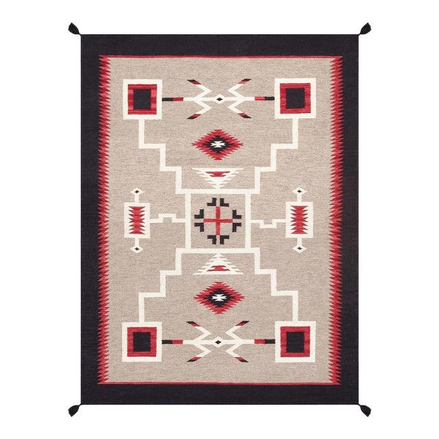 Tuscany Wool Mocha Area Rug, 5' 2'' X 6'11'' For Sale