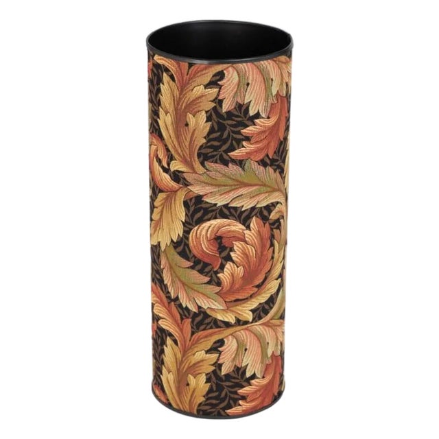 Acanthus & Lily Autumn Tapestry Umbrella Stand For Sale