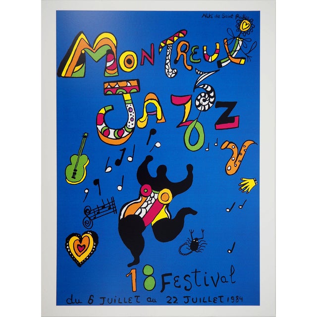 Dancing Nana Poster after Niki de Saint-Phalle For Sale