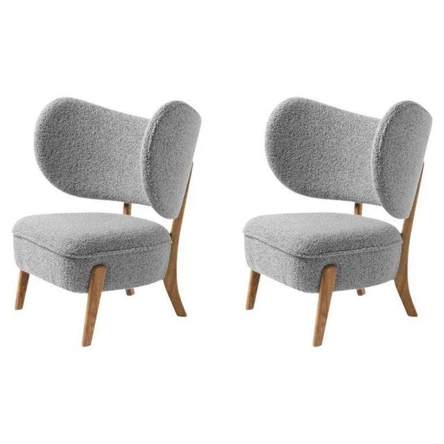Set of 2 bute/storr tmbo lounge chairs by mazo design dimensions: w 90 x d 68.5 x h 87 cm materials: oak, textile also...