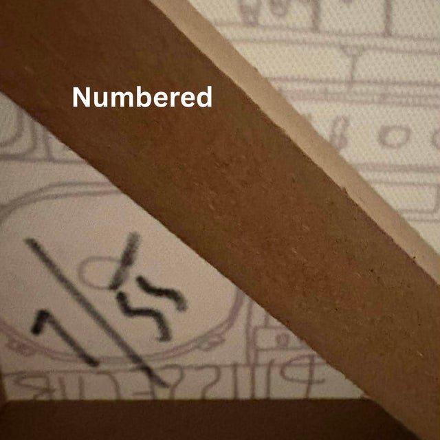 Early 21st Century Contemporary Robert K. Puissegur “Urban Street Urchins” Signed & Numbered Painting, Crate & Barrel Limited Edition 7/55 For Sale - Image 5 of 6