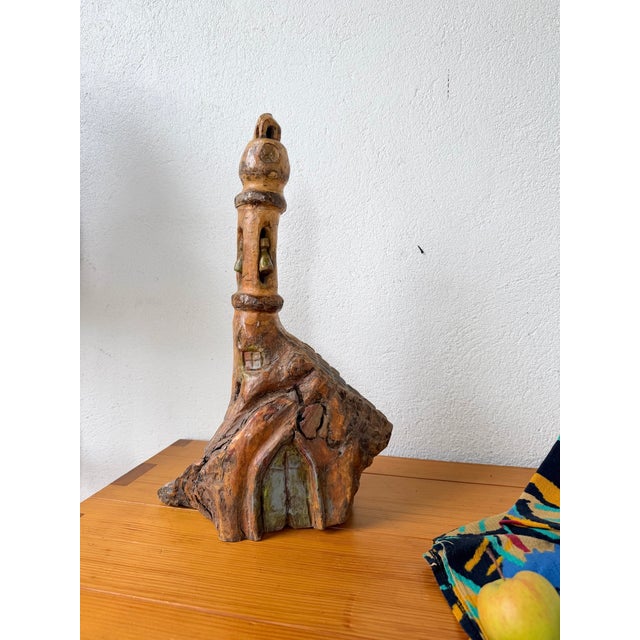 Antique Brutalist Sculpture in Polychrome Wood, 1890s For Sale - Image 6 of 18
