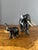 Wood Vintage Hand Carved Ebony Elephant Set For Sale - Image 7 of 9