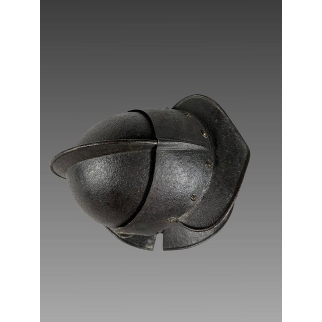 Antique Wrought Iron Savoyard Helmet, 1530 For Sale - Image 3 of 11
