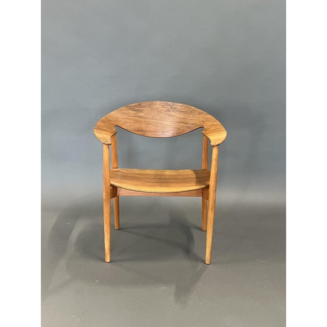 Brown Metropolitan Chair by Ejner Larsen Axel Bender for Fritz Hansen For Sale - Image 8 of 8