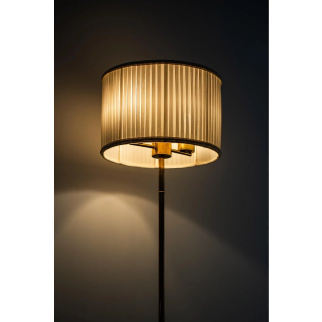 Swedish Brass Floor Lamp from Stilarmatur, 1950s For Sale - Image 9 of 10