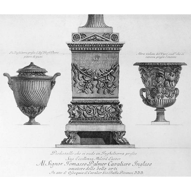 Giovanni Battista Piranesi, Antique Vases, Late 18th Century, Etching For Sale - Image 3 of 4