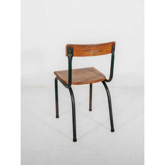 Mid-Century Modern Industrial School Chair by Willy Van Der Meeren for Tubax, 1950s For Sale - Image 10 of 12