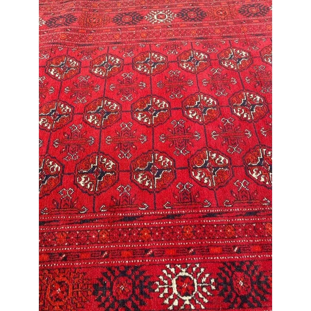Vintage Turkmen Afghan Bokhara Design Runner For Sale - Image 11 of 18
