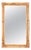 Mid-Century Italian Rectangular Mirror in Bamboo and Rattan, Italy, 1970s For Sale