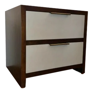 Theodore Alexander Modern Gray Grayson Nightstand