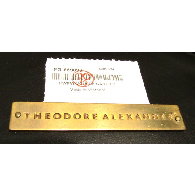 2000 - 2009 Theodore Alexander Empire Style Stone and Bronze Tripod Drink / Accent Table For Sale - Image 5 of 10