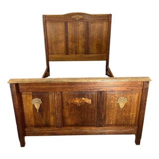 French Carved Double Bed For Sale