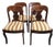 Set of Four Biedermeier Revival Walnut Dining Chairs, Early 20th Century For Sale