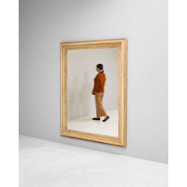 19th Century France Tan Wood Mirror For Sale In Greensboro - Image 6 of 11