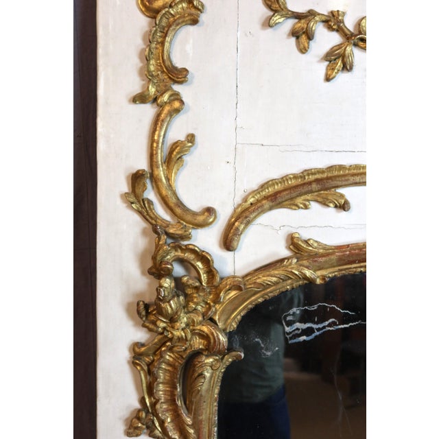 Louis XV Trumeau Mirror, 18th Century For Sale - Image 10 of 13